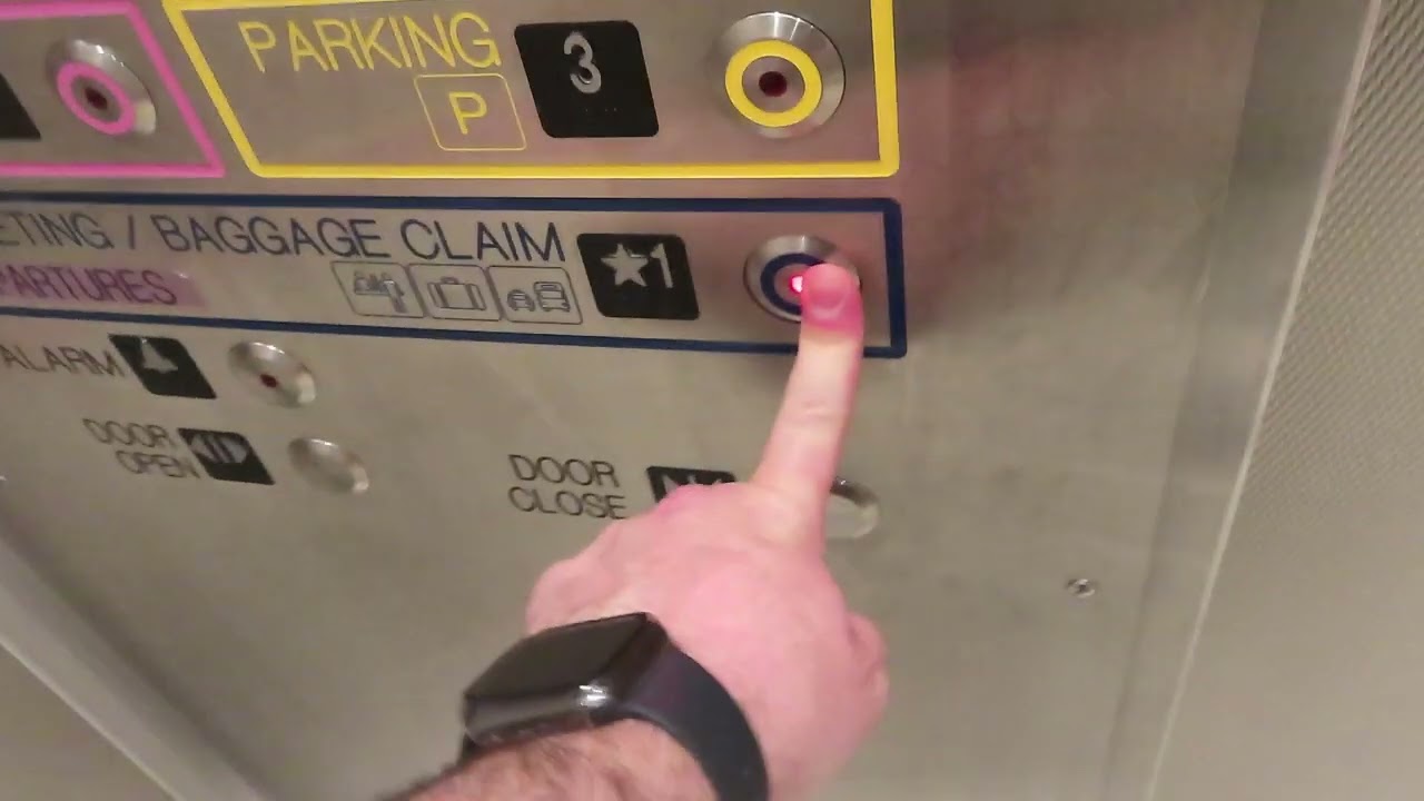 Thyssenkrupp Traction Elevators At Phoenix Sky Harbor Airport Terminal 3 (With Skyvator Productions)