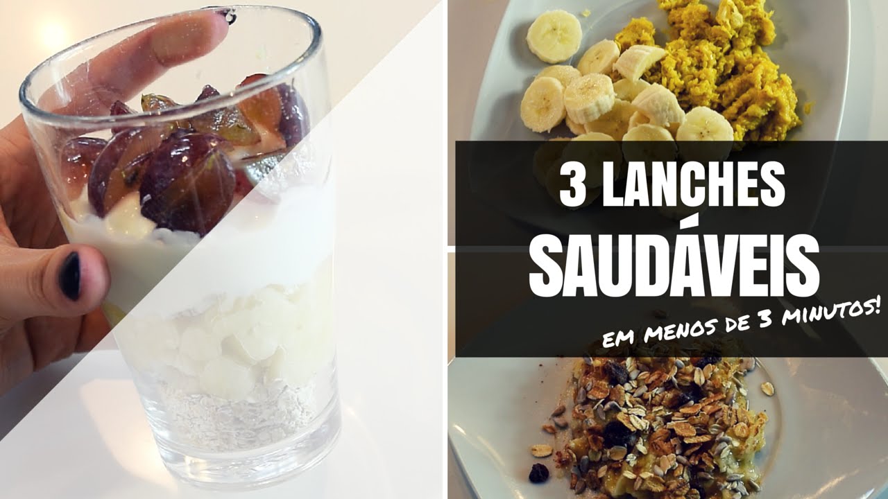 3 lanches saudáveis em menos de 3 min! - 10cm de salto alto | por Maria Leal