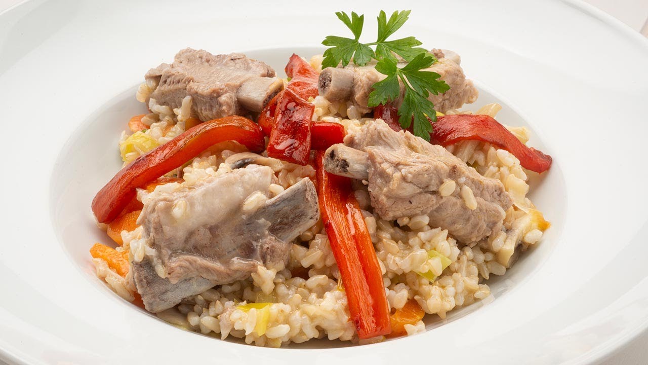 Arroz integral con costilla al horno - Cocina Abierta de Karlos Arguiñano