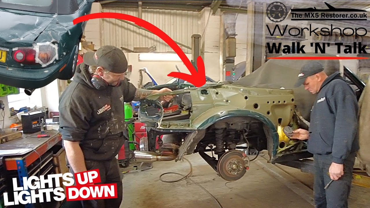 MX5 rear quarter repair - walk n talk 20