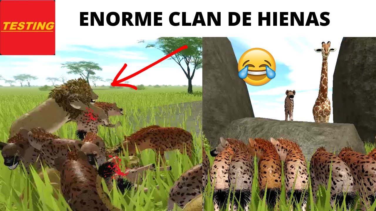 EL ENORME CLAN DE HIENAS ATACA - TESTING A DE WILD SAVANNAH - ROBLOX GAMEPLAY ESPAÑOL 2021