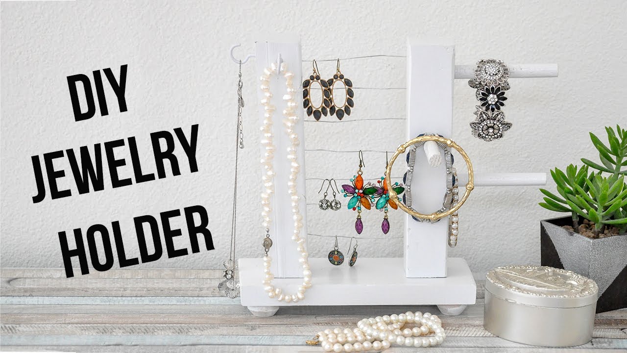 DIY Jewelry Holder - How to make using scrap wood
