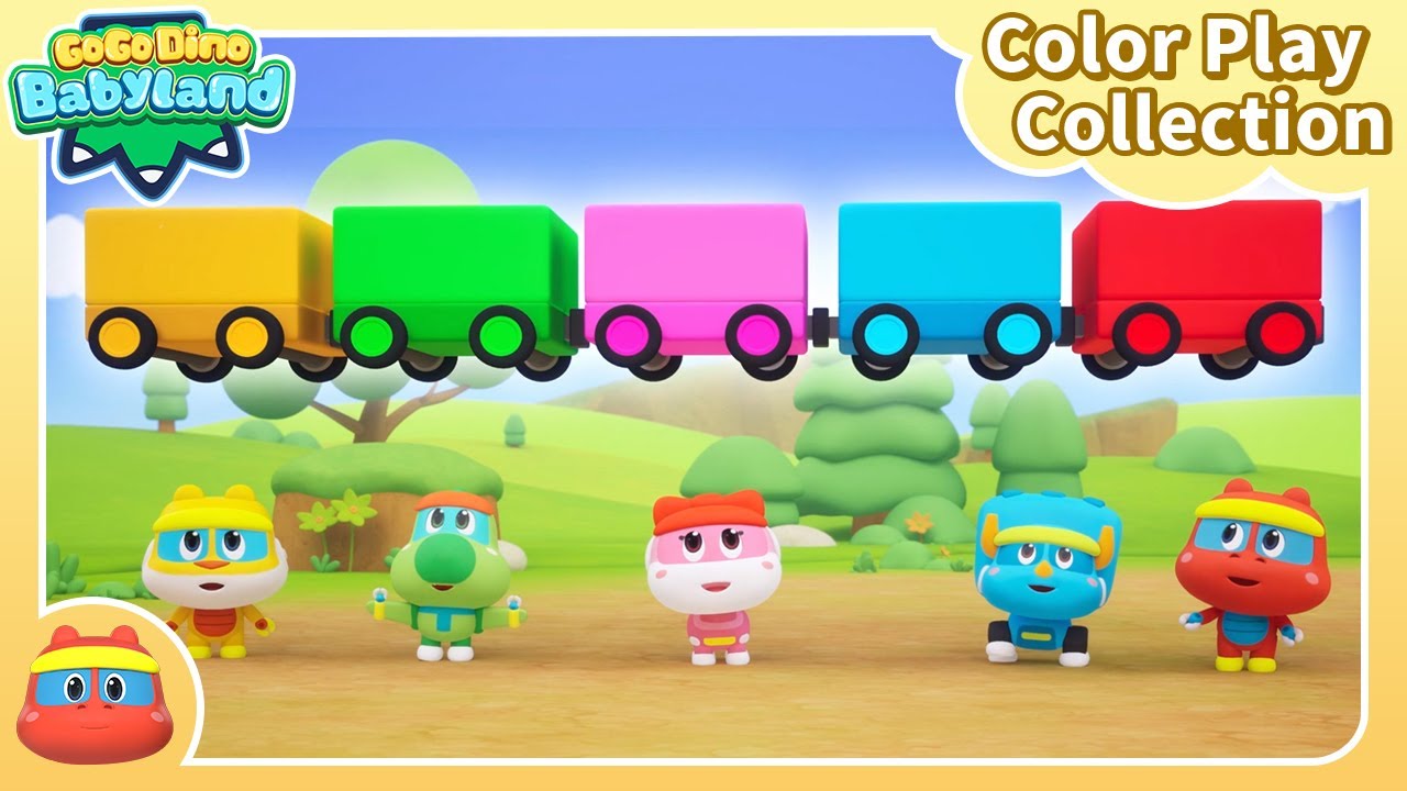 🌈GoGo Dino Babyland Color Play Compilation 7 | Color for Kids | Dinosaur for Baby | Kids Cartoon