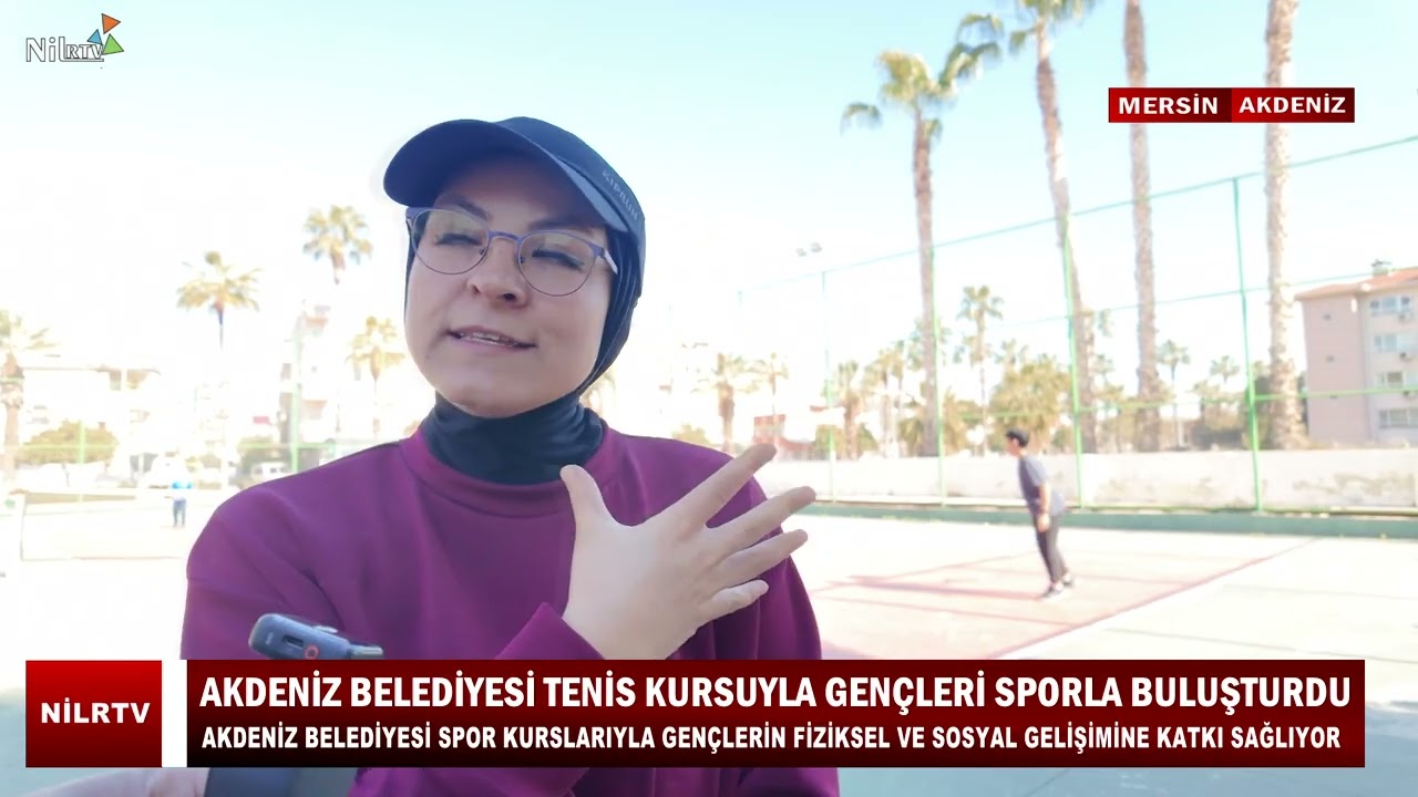 Akdeniz Belediyesi Tenis Kursu Genç Sporcuları Bir Araya Getirdi