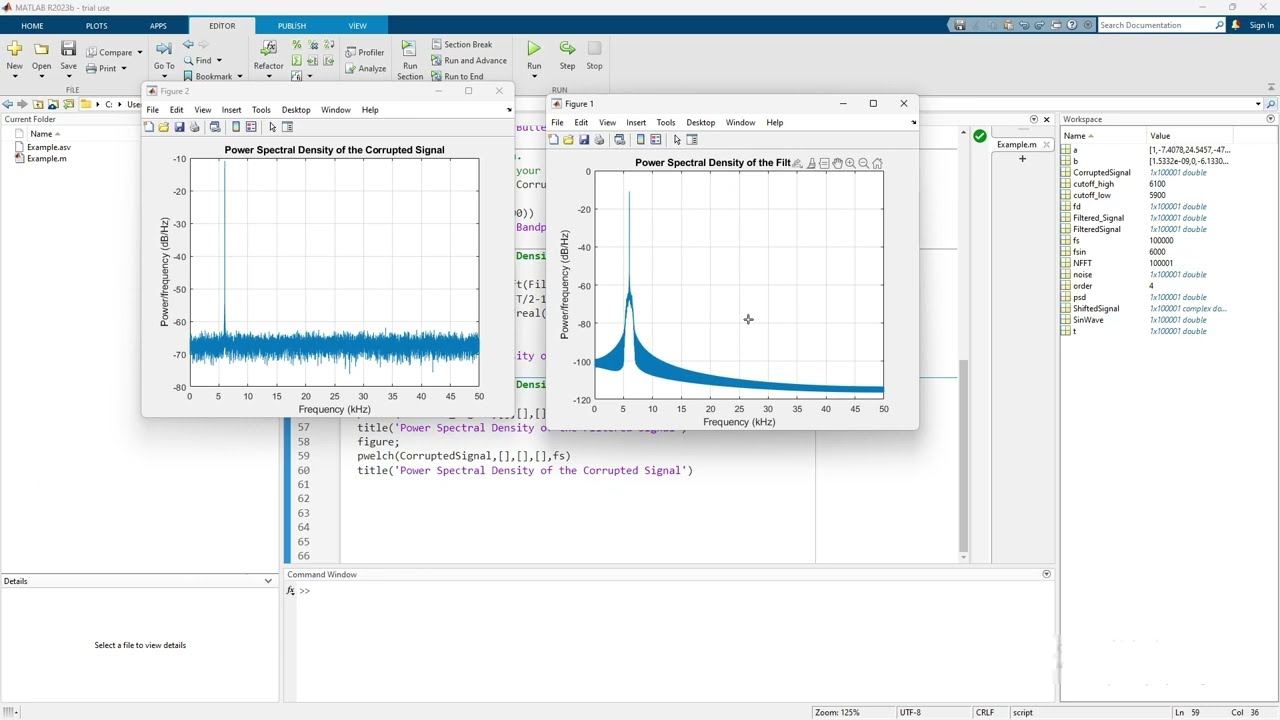 Noise removal from noisy Sine Wave and finding Power Spectral Density in MATLAB