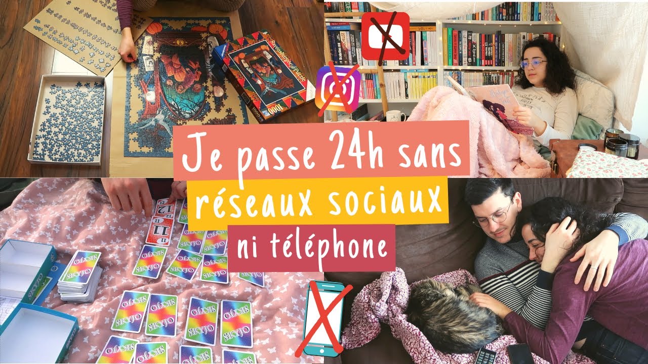 24h sans réseaux sociaux/téléphone 🤭📱❌