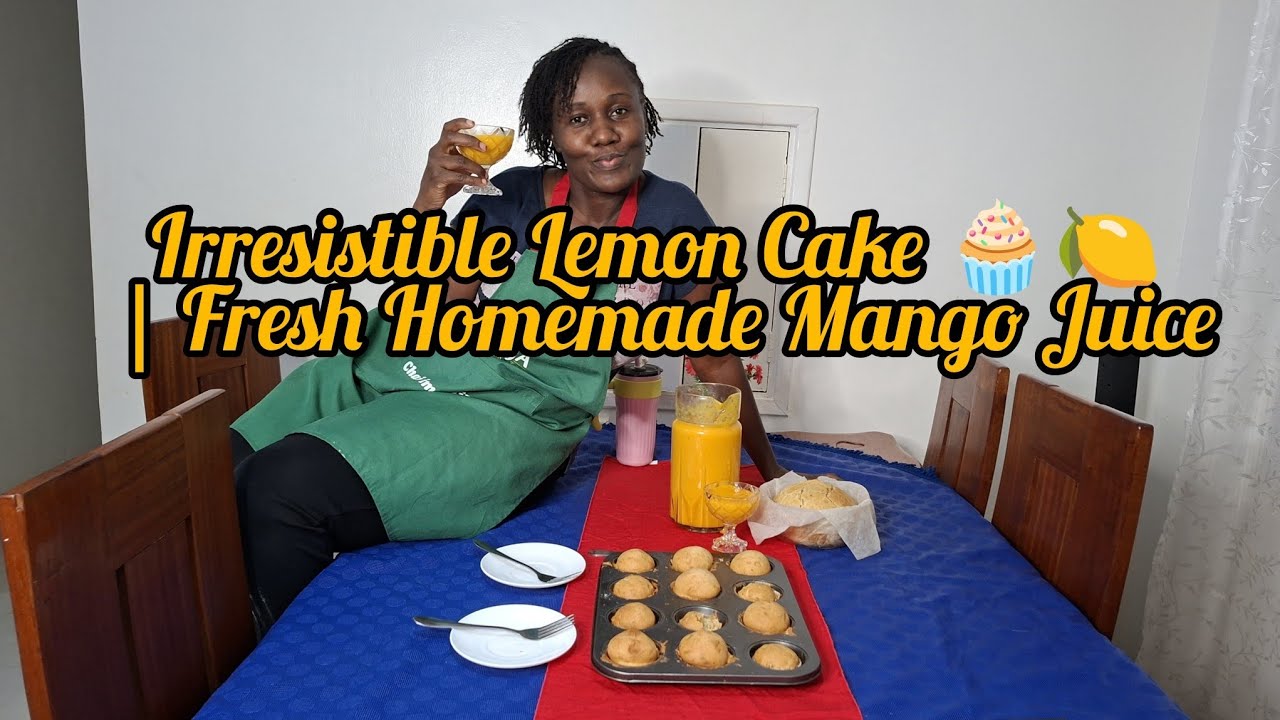 Lemon Cake & Fresh Mango Juice | Easy Recipe