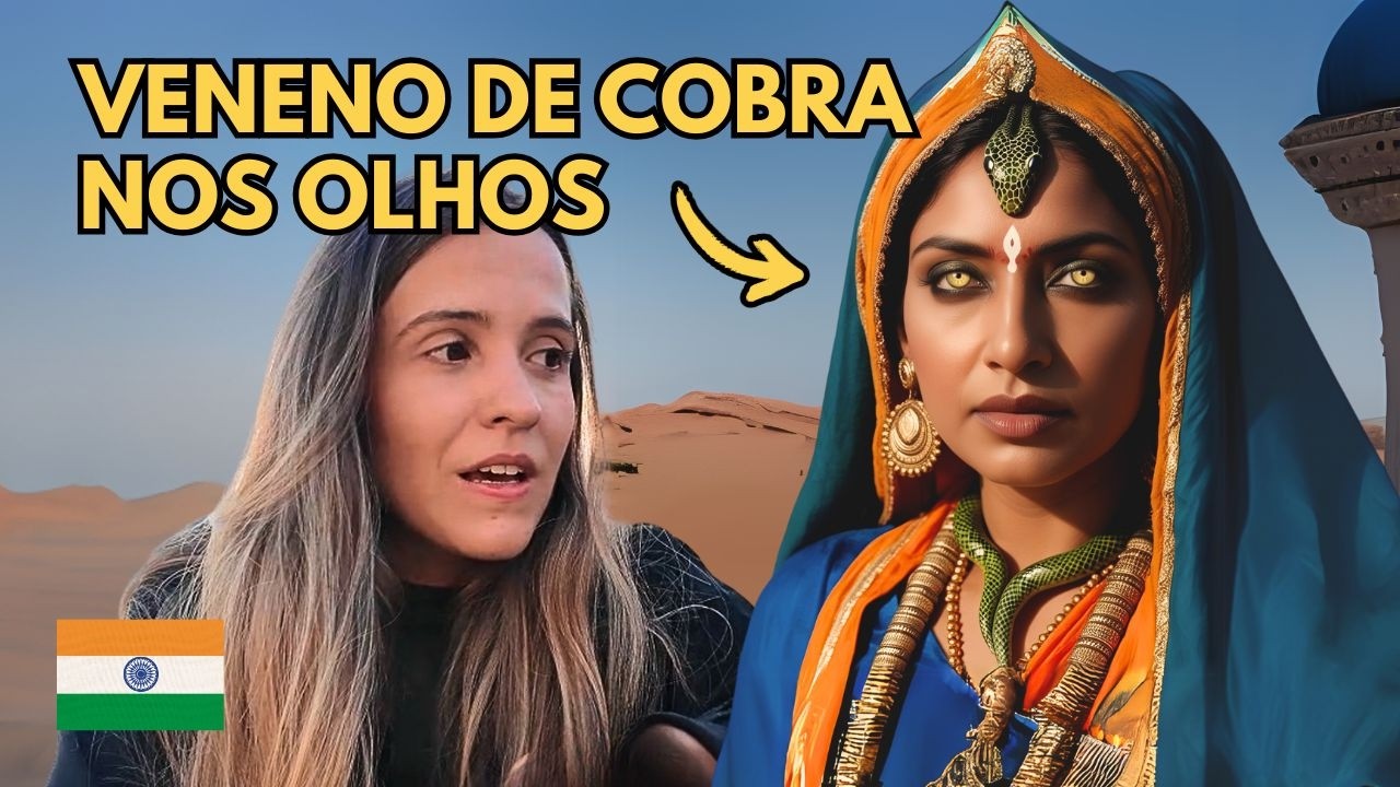 Um dia com as CIGANAS COBRA no deserto da Índia (Kalbeliya)