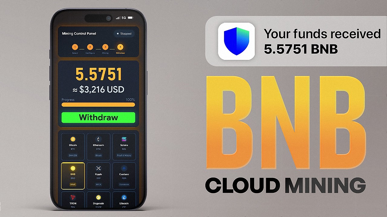 How to Mine BNB on Phone & PC | Cloud Mining Explained