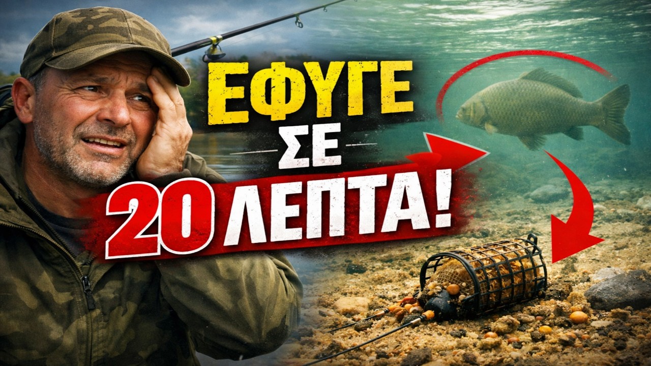 Έμεινες 20 λεπτά στο ίδιο σημείο; Mόλις έχασες το μοναδικό ψάρι της ημέρας.