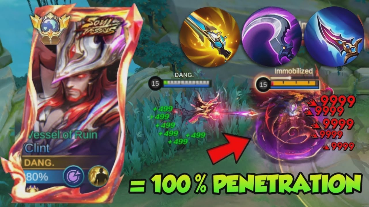 CLINT FULL PENETRATION 1 SHOT BUILD IS HERE!!🔥😱 ( 100% BROKEN!! ) - MUST TRY! - MOBILE LEGENDS