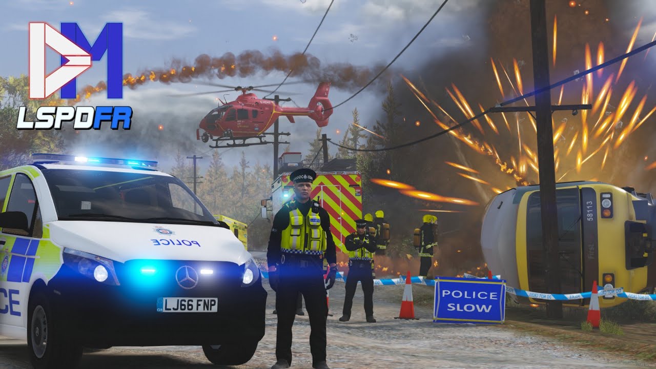 MAJOR INCIDENT on the Railway! | GTA 5 British Police Mod - LSPDFR UK