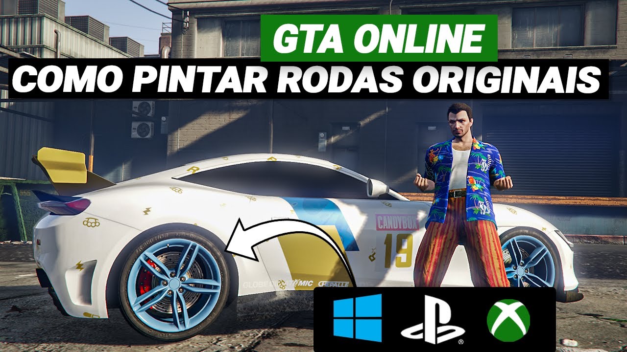 TODAS AS GERA&Ccedil;&Otilde;ES | COMO PINTAR AS RODAS ORIGINAIS NO GTA 5 ONLINE