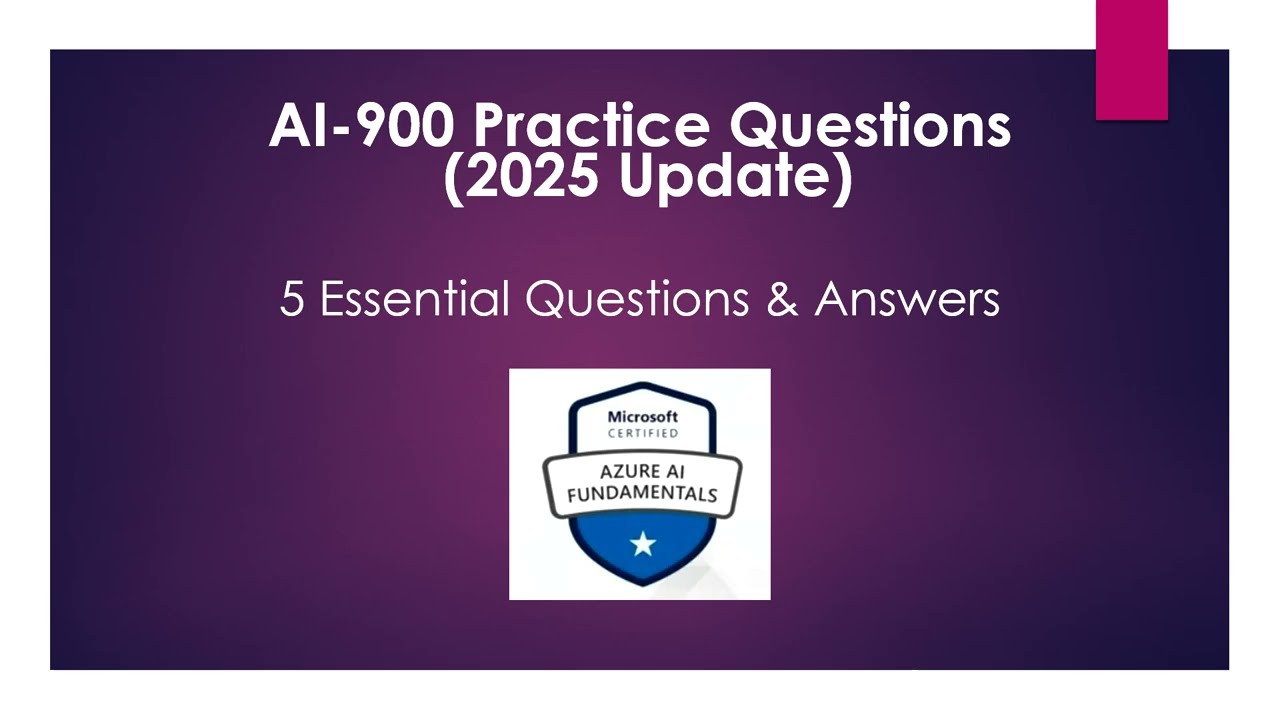 Microsoft Azure AI-900 Practice Questions 2025 | 5 Key Questions Explained (Part 3)