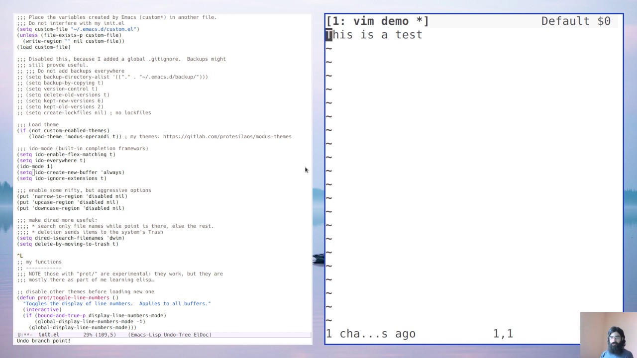 Первые впечатления пользователя Vim от GNU EMACS