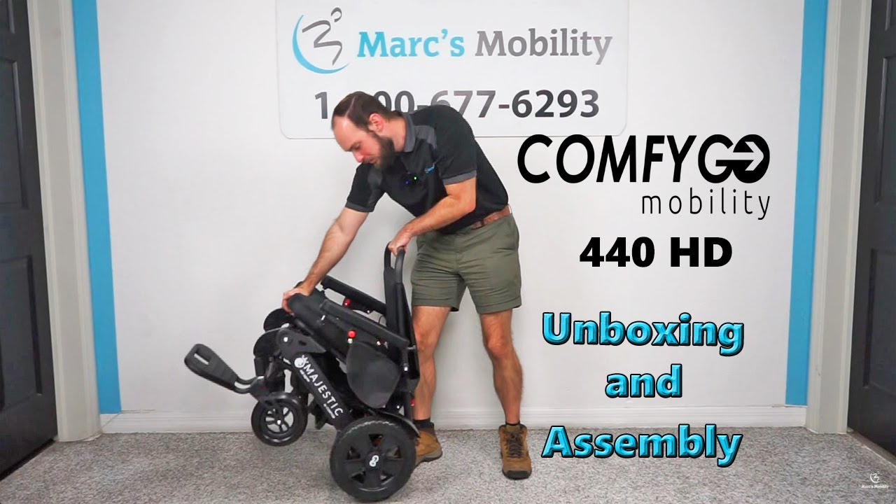 ComfyGo 440 HD Folding Powerchair with 440 LB Capacity - Unboxing and Assembly