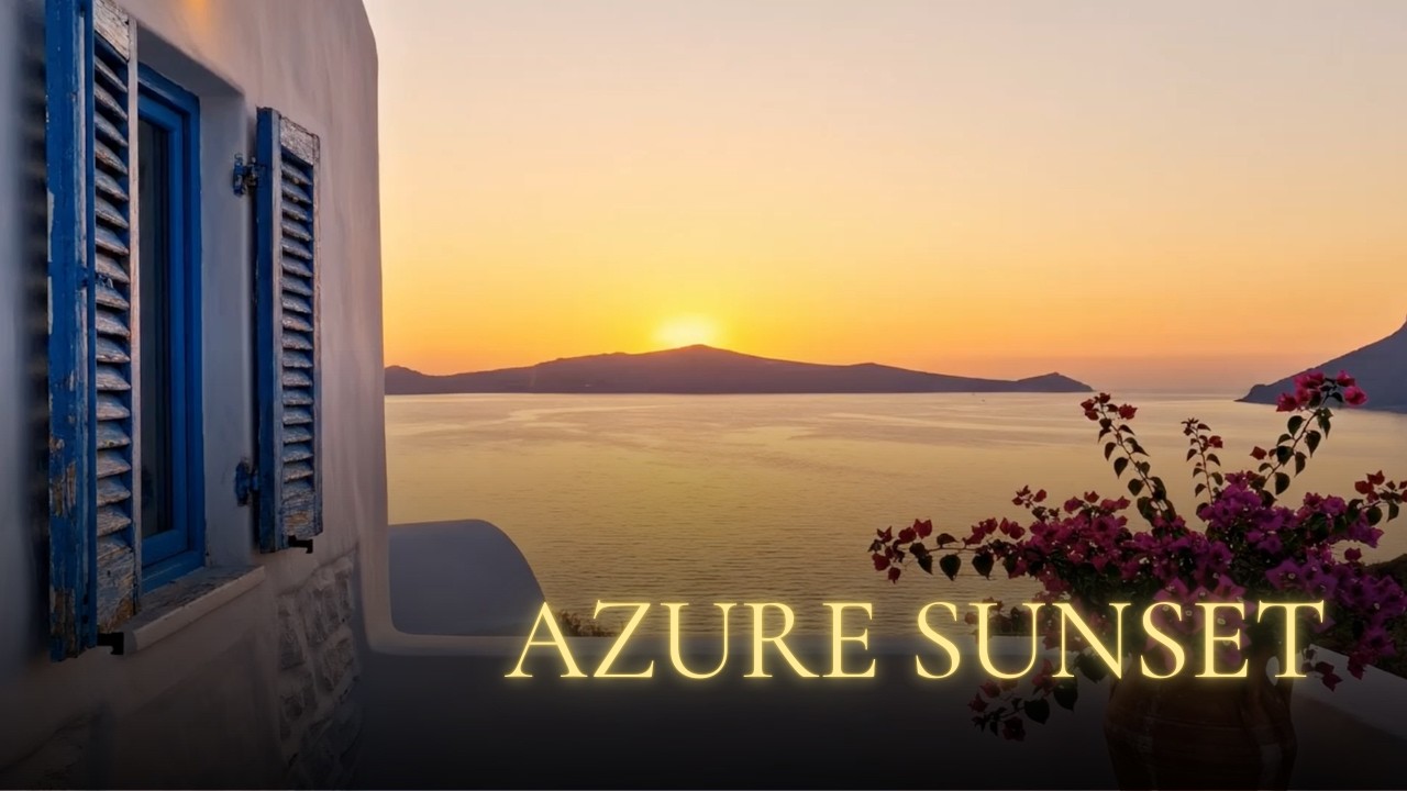 Greek Island Golden Hour — Aegean Sunset for Sleep & Relaxation | 30 Minutes