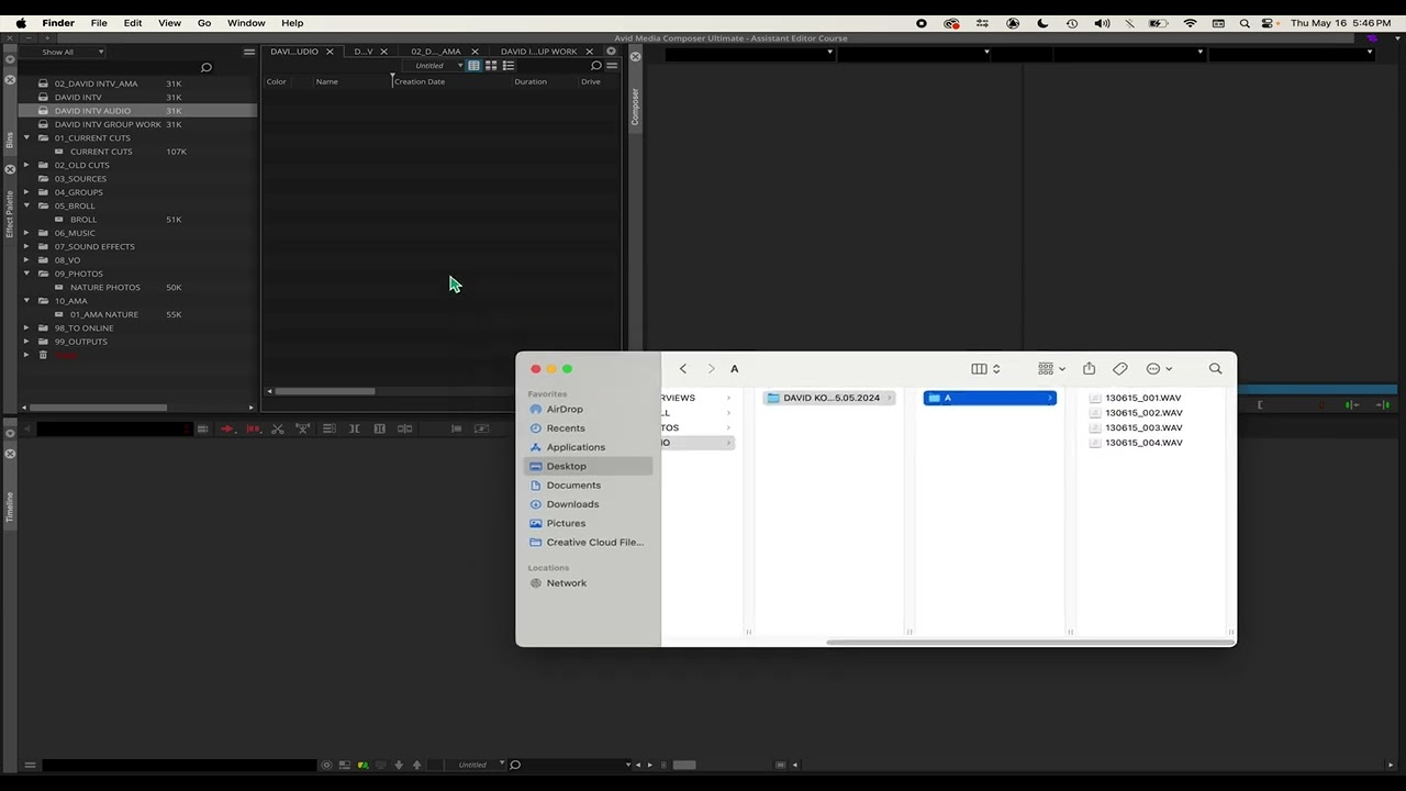 Avid Media Composer - Lesson 14 - Importing Interview Audio