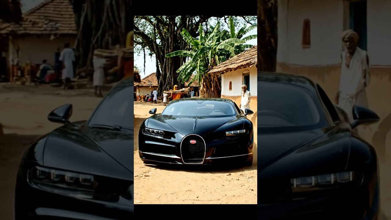 buggati in indian village 