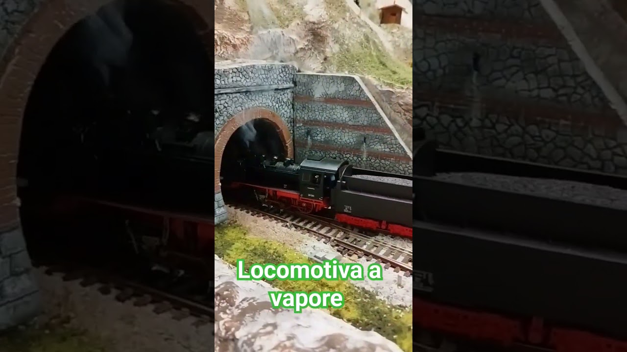 Locomotiva a vapore #modellismoferroviario #plasticoferroviario #h0 #modellismo #train #trenini