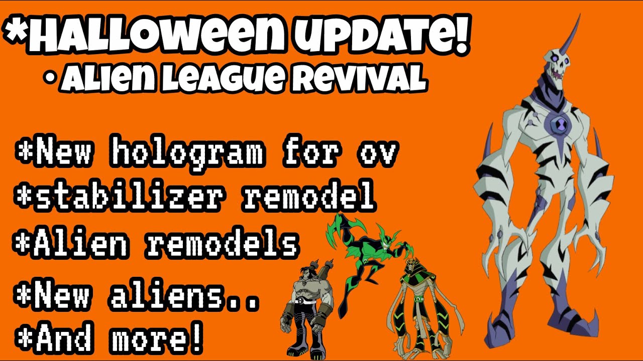 New halloween Update! Alien league revival #roblox #ben10