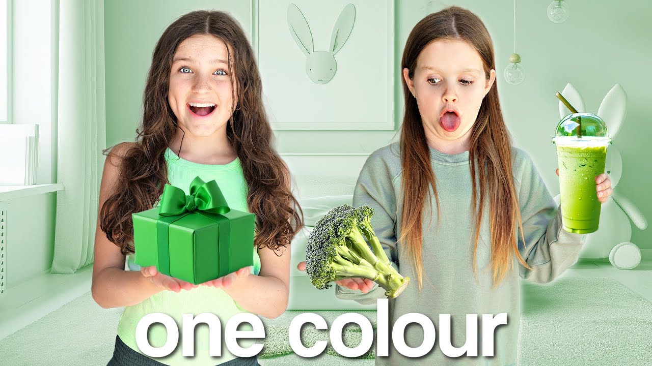 LIVING in ONE COLOUR for 24 HOURS challenge! | Family Fizz