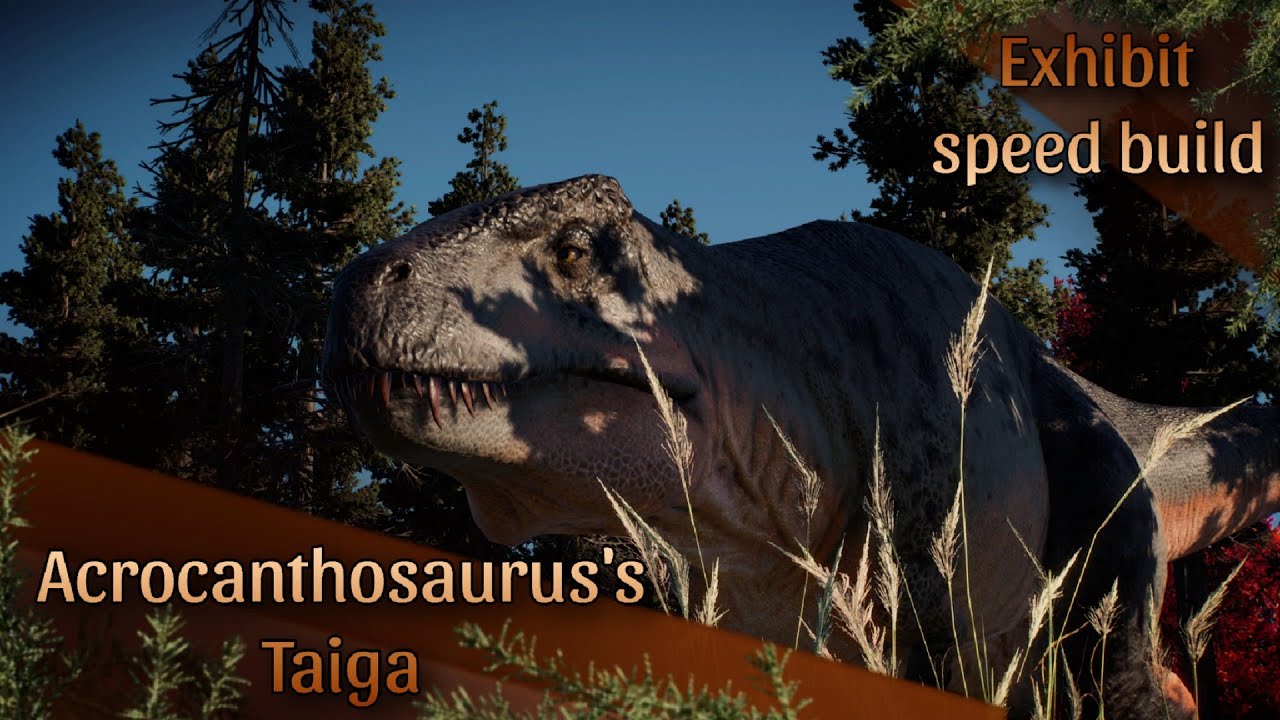 Acrocanthosaurus Exhibit speed build! | Jurassic World Evolution 2 | Pennsylvania Sandbox Park