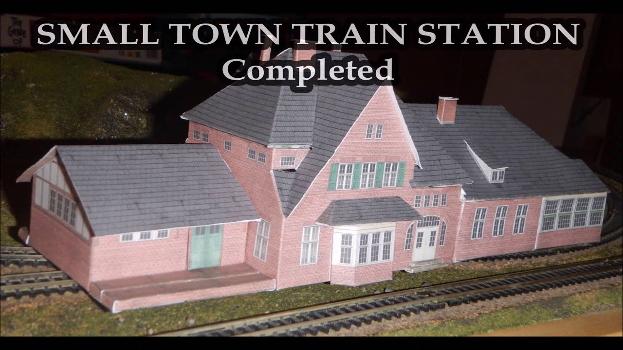Printable ( N SCALE ) Small Town Train Station