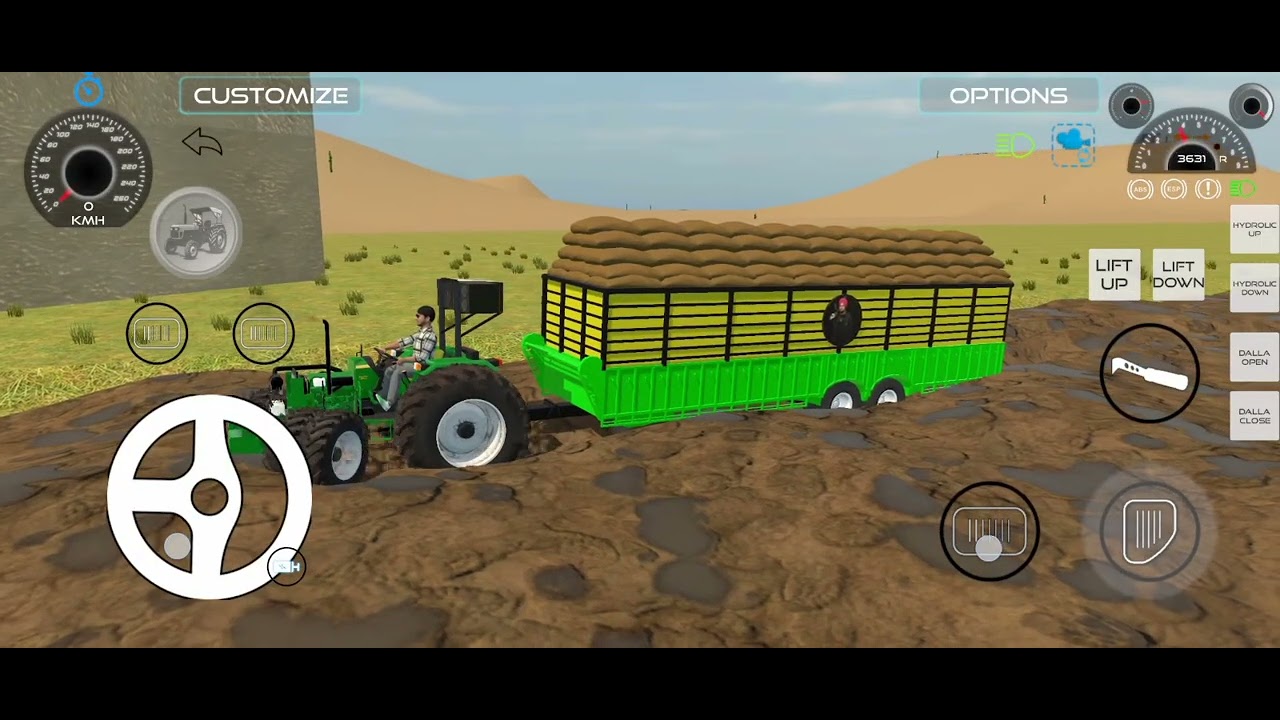 John Deere 5075E 4×6 Mission Big Trolla Dhan Loding 🔥 #srgamingking 