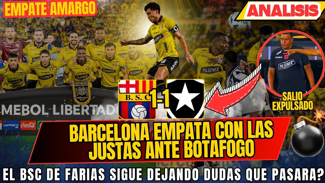 BARCELONA EMPATA ANTE BOTAFOGO Y DEJA MUCHAS DUDAS EN SU FUNCIONAMIENTO - QUE PASO CON FARIAS?