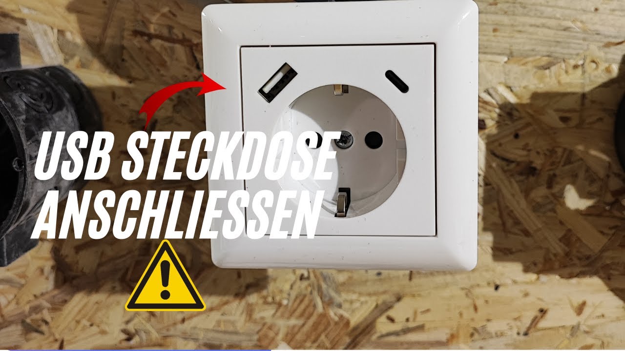 USB Steckdose anschlie&szlig;en.✅ TOP ANLEITUNG
