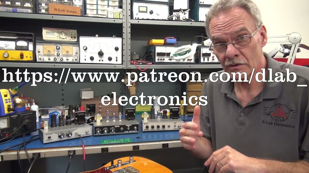 D-Lab Trio low power tube practice guitar amps Fender Vox Super Raven Class A + tremolo build kits!