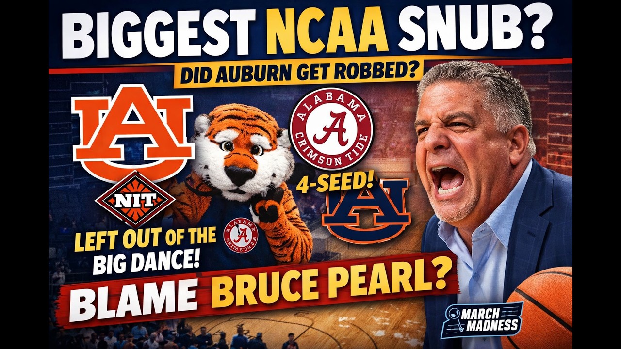 March Madness! Alabama is a 4-Seed: Good Path? Auburn Denied: Headed to the NIT | TNR 3/16/26