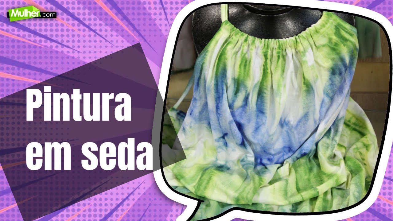 Pintura em seda – canga/blusa - @ProgramaMulherPontoCom - 30/12/2022