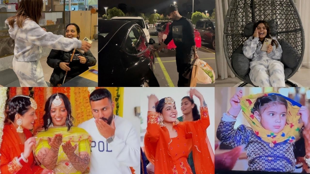 VIAH TON BADH PEHLI VAAR MILE KOMAL NU | CAR LAI GIFT | REACTING TO KOMAL'S  WEDDING | INDER & KIRAT