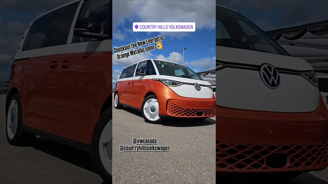 2025 VW ID Buzz- Energetic Orange Metallic 🍊  #chvw #idbuzz #yyc #Calgary #electric #vwcanada