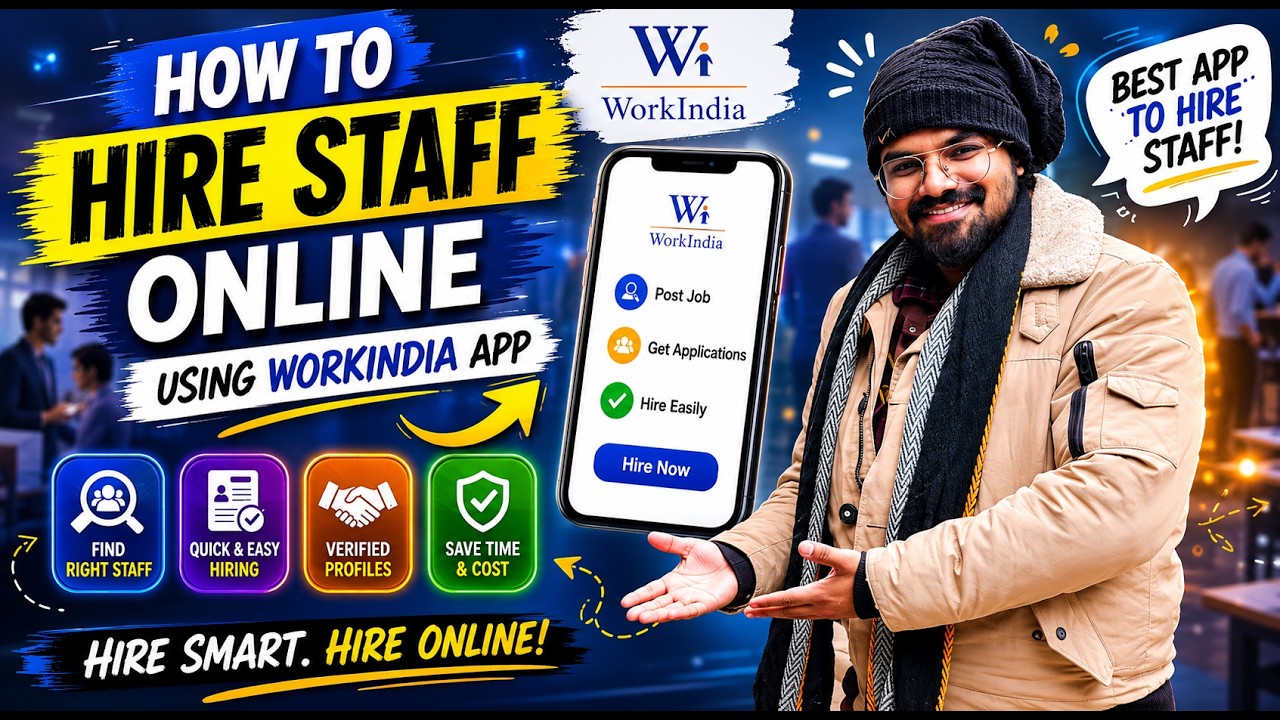 How to hire staff from workindia | Workindia me job post kaise kare | Job post on #workindia
