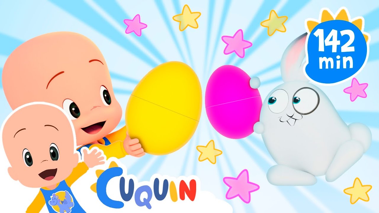 Colorful egg Machine! Learn colors, animals and the alphabet with Cuquin and Ghost