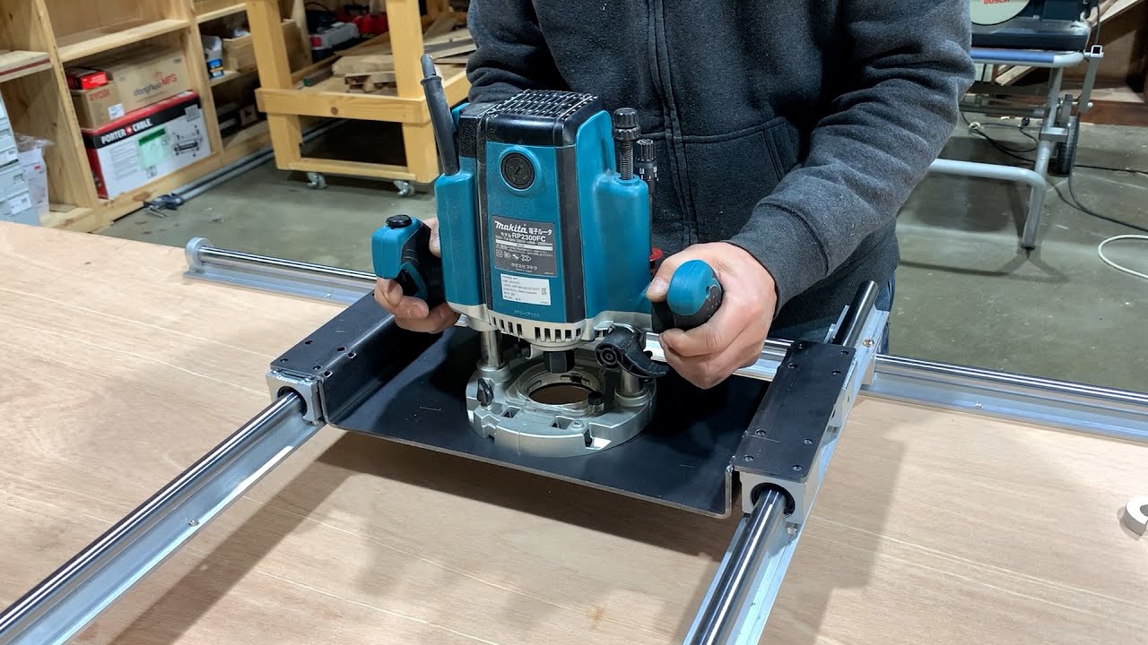 Router Flattening Sled / Router Slab Planing Jig, Woodworking