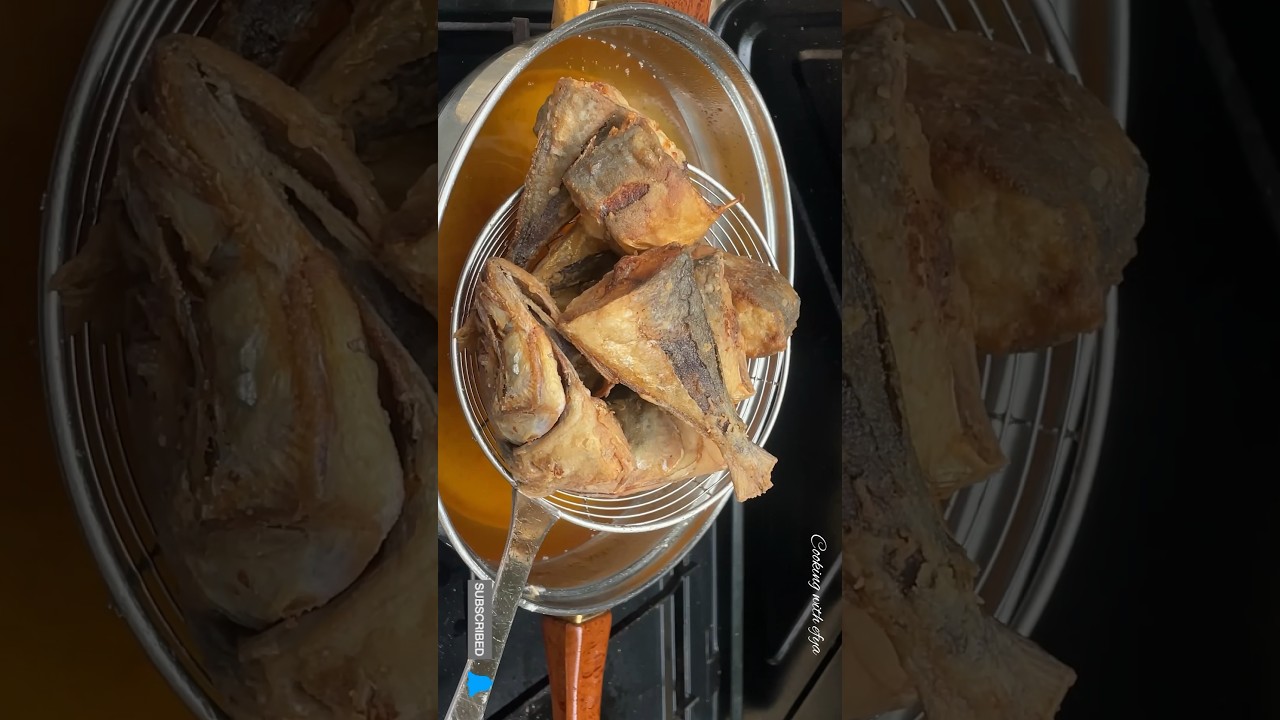 Perfect & Easy way to fry fish with flour | How to fry fish #friedfish #fishrecipe #ghanafood #short