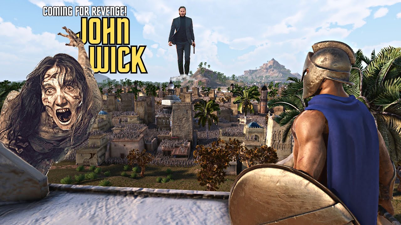 JOHN WICK RUSHES TO THE AID OF HIS SOLDIERS SURROUNDED BY ZOMBIES - Epic Battle Simulator 2