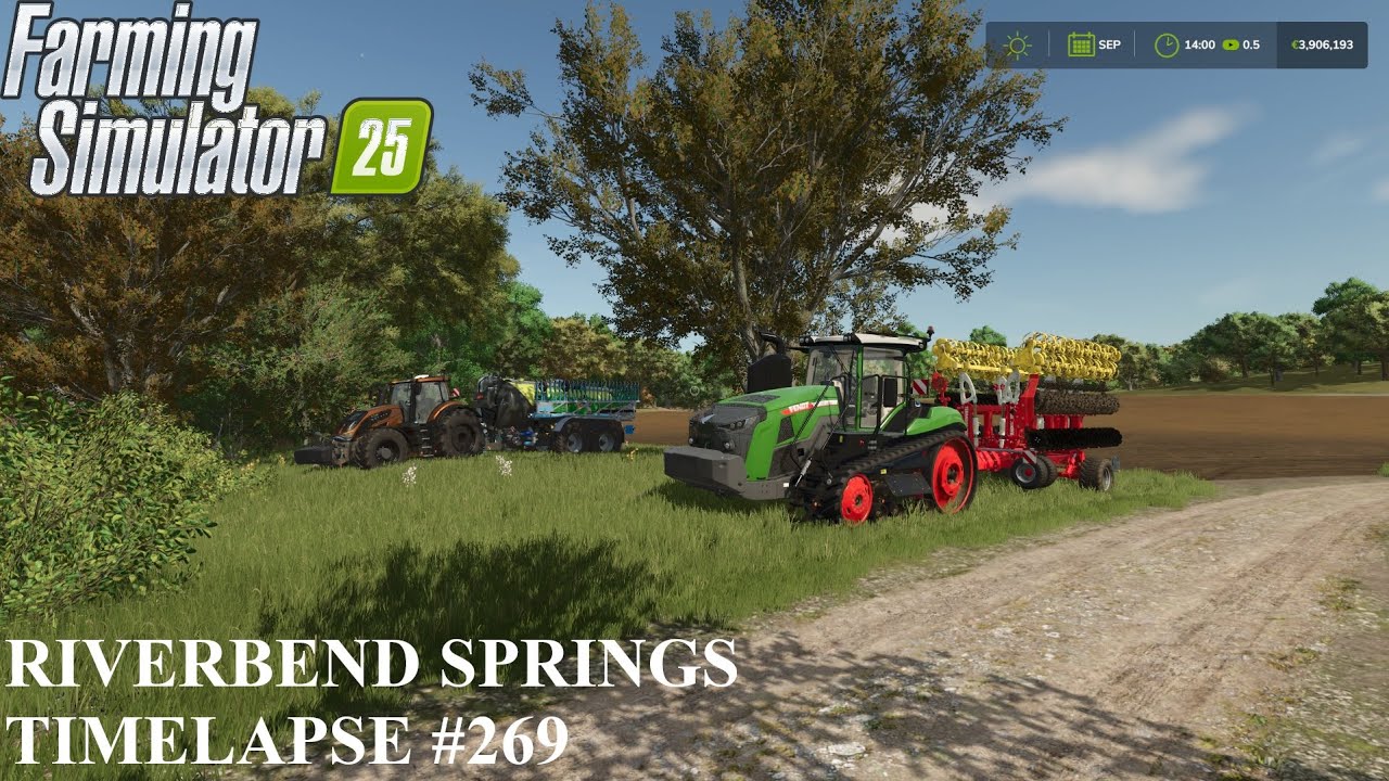 Cultivation and sowing of wheat! Riverbend Springs FS25 Timelapse Ep 269