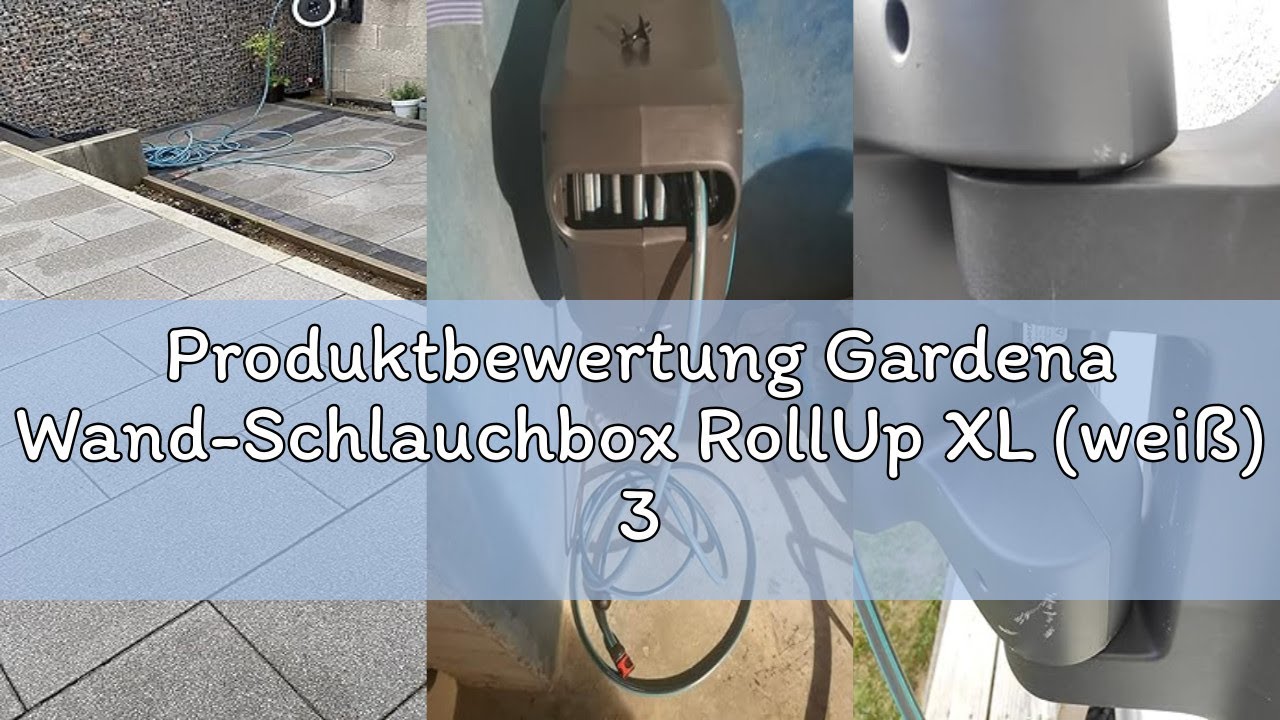 Produktbewertung Gardena Wand-Schlauchbox RollUp XL (weiß) 35 m: flexible Bewässerung für große Gärt