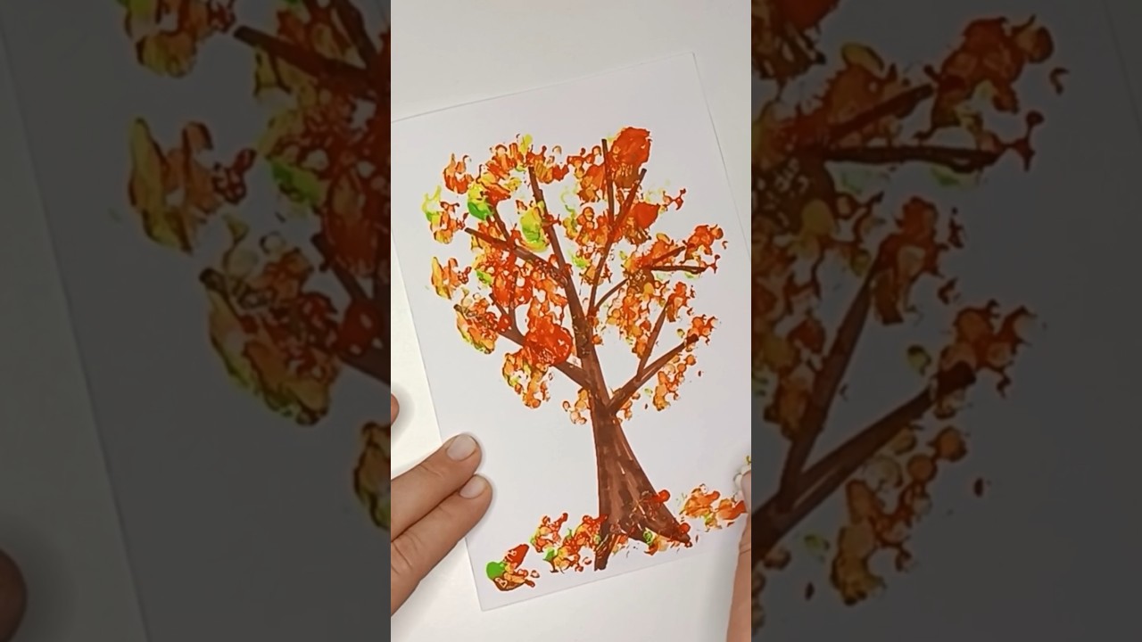 Лёгкая осенняя поделка 🍂 | Easy Autumn Craft 🍁 | Einfache Herbstbastelei 🍂