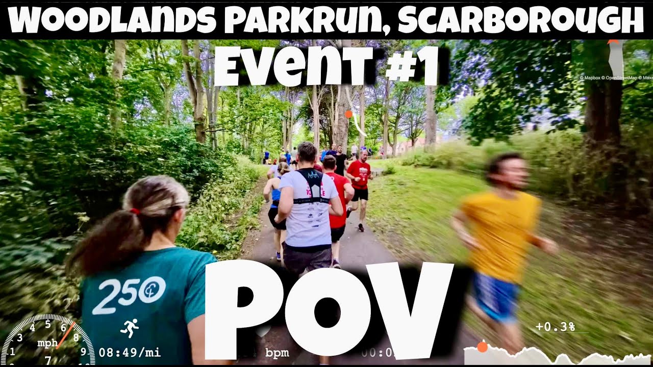 Woodlands Parkrun, Scarborough  Full Course POV With On Screen Stats   Event #1