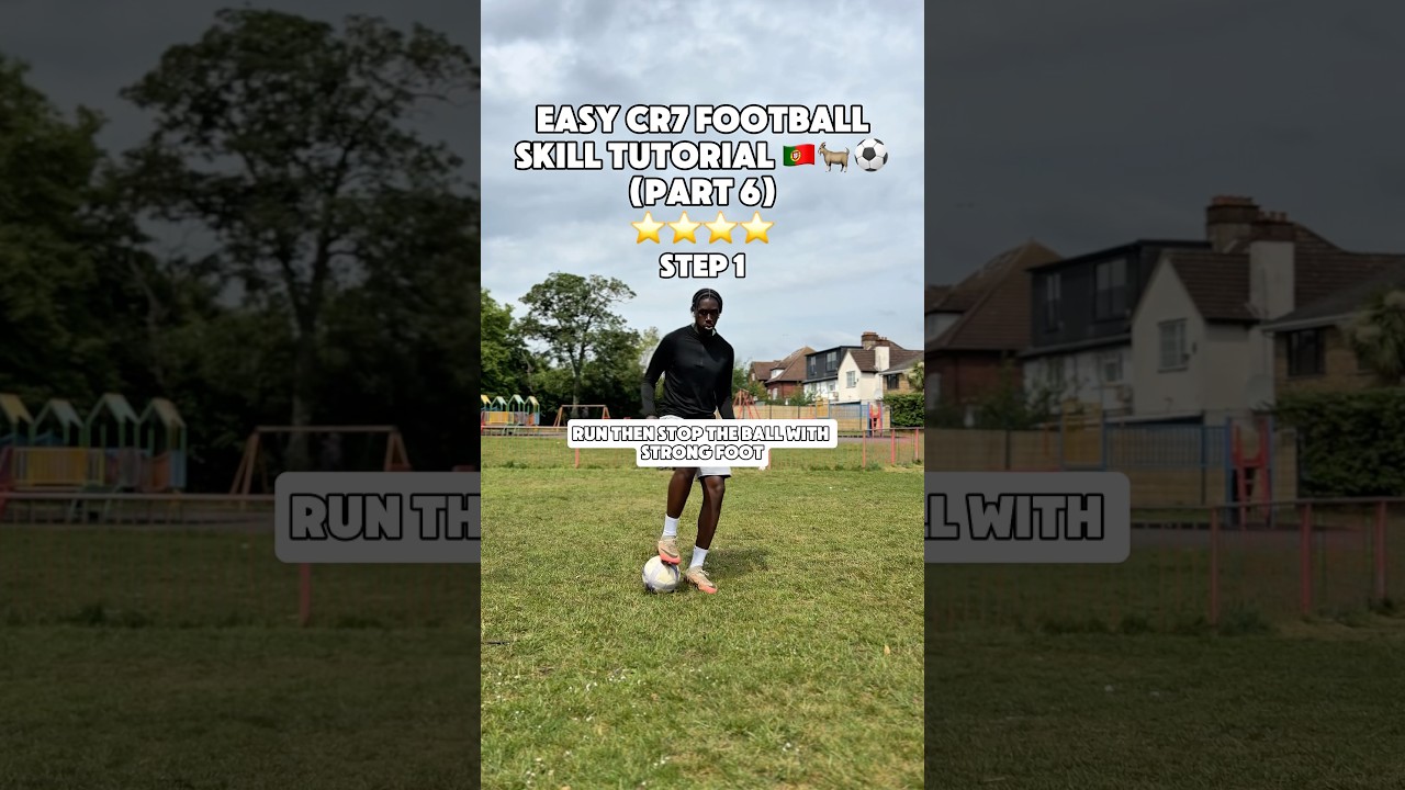 EASY CR7 Football SKILL TUTORIAL 🇵🇹🐐⚽️(Part 6) #football #shorts