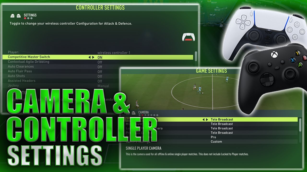 BEST CAMERA & CONTROLLER SETTINGS! FIFA 22 Tutorial & Tips