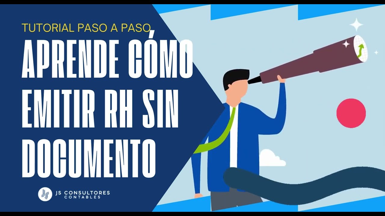 Aprende como emitir RH sin documento - SUNAT