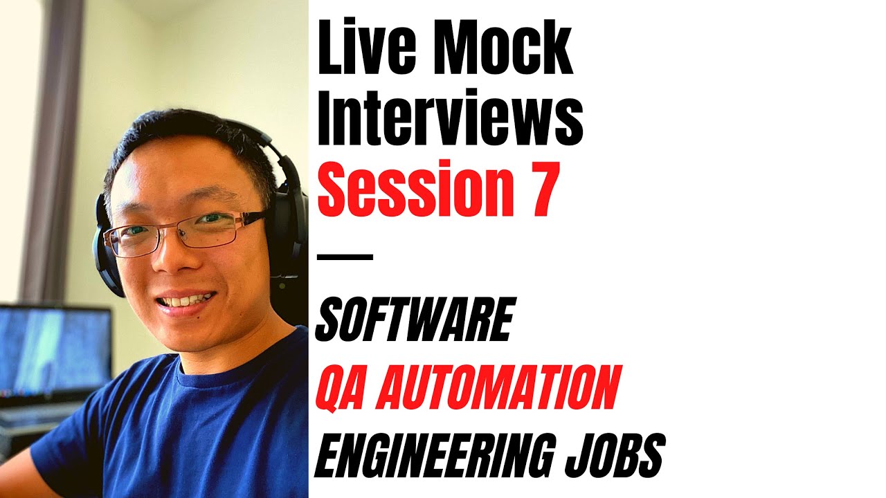 QA Automation Mock Interview with 4 Hiring Managers. S7