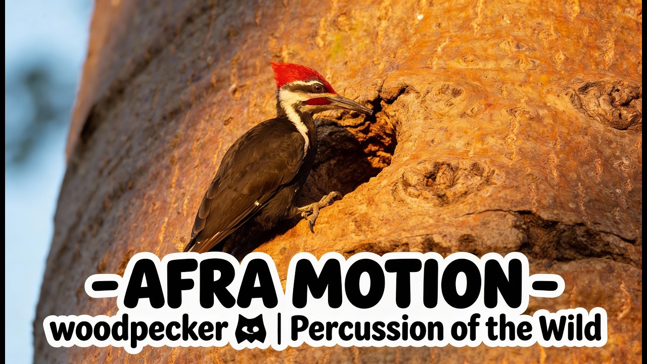 AFRA MOTION – woodpecker 🖤 | Percussion of the Wild